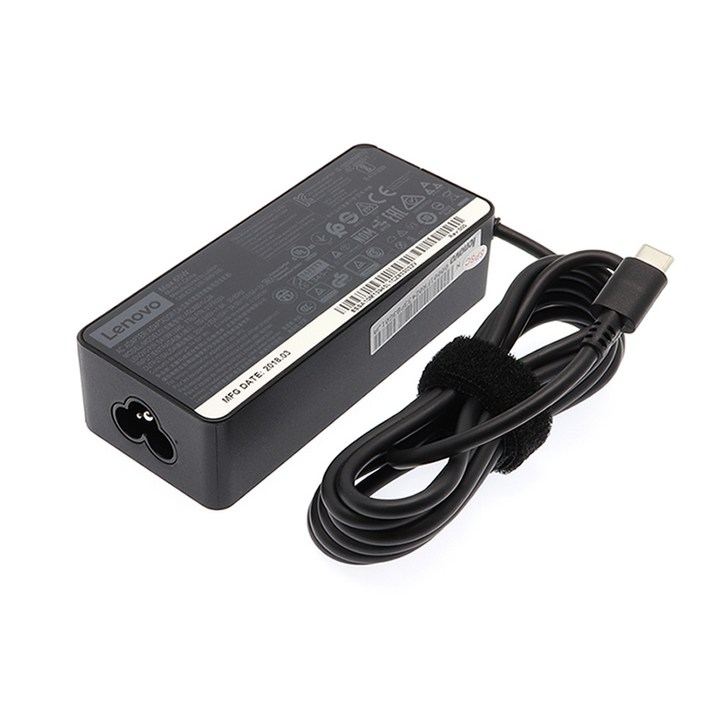 레노버 정품 65W USB TypeC Lenovo 전원 어댑터 충전기 USBPD X1 Carbon  YOGA MiiX Tablet  1X X570 20HN 충전기, 어댑터, 1개