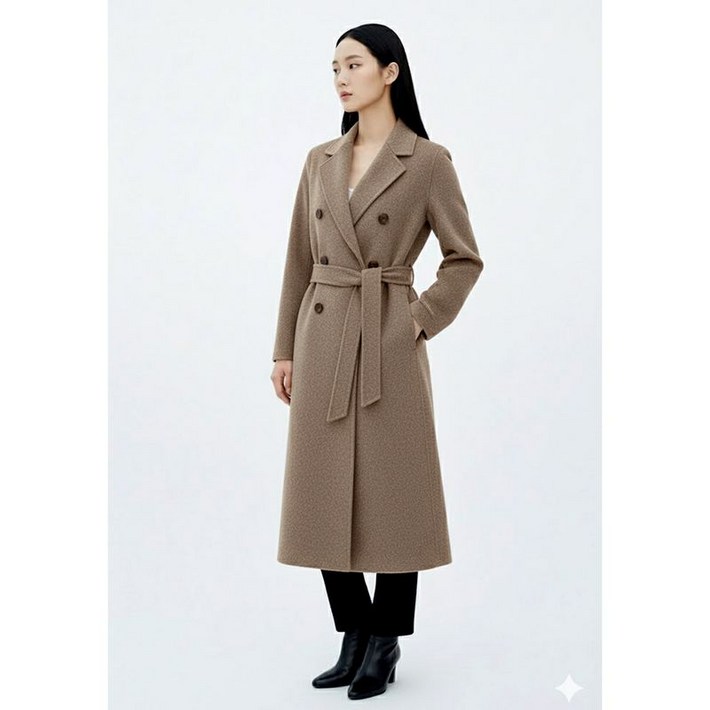 베스띠벨리본사 24신상 울 혼방 더블 핸드메이드 롱코트 BJHRX7644