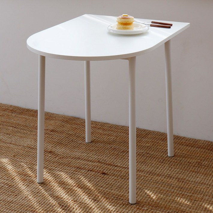 비알테이블 반타원 식탁 3size