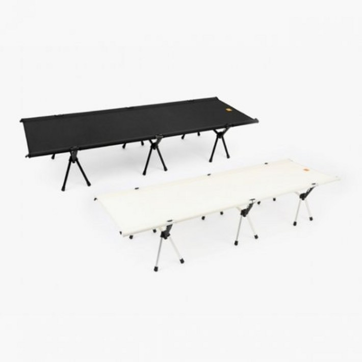 문캠핑 조립식 경량 와이드 야전침대 캠핑용 백패킹 2색상, 블랙