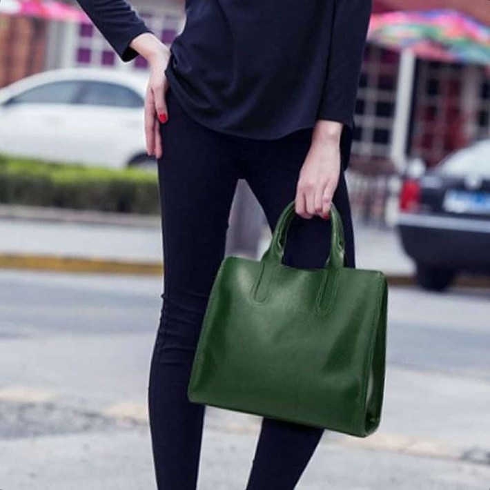 가방 메신져가방 패션 여자 메신저백 회사원 쇼퍼백 그린 도트 노트북가방 직장인