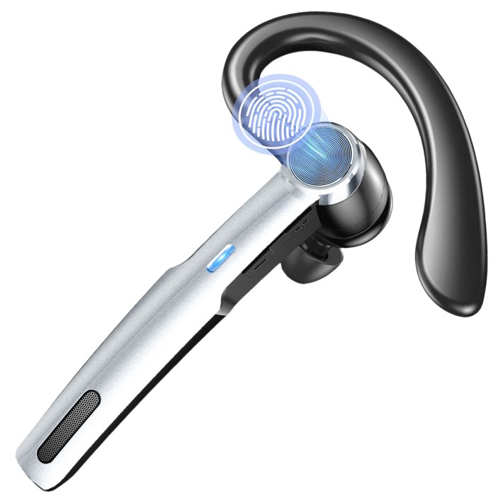 보보조조 무선 고음질 통화 노이즈캔슬링 AI ENC 귀걸이형 블루투스 이어폰, 은흑색충전 케이스는 포함되지 않습니다, 단품이어폰BOBOJOJOG11