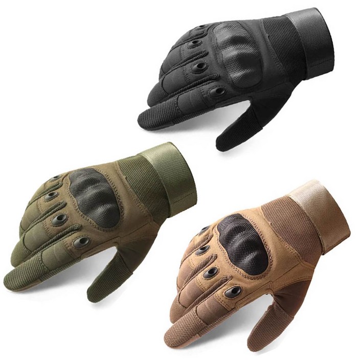 아웃도어 다용도 밀리터리 전술 등산 장갑, 카키, 1개