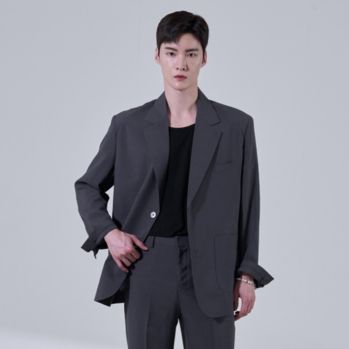 여름 커스터마이징 세미오버 핏 수트 블레이저 4컬러