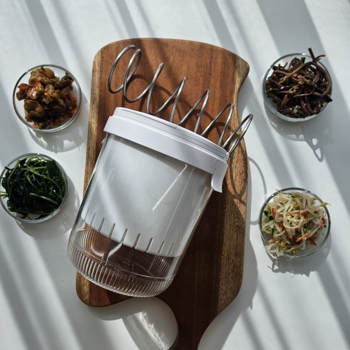 먹켓 만능 요술 음식 야채 짤순이 1.5L, 1개, 화이트 먹켓 만능 요술 음식 야채 짤순이 1.5L, 1개, 화이트
