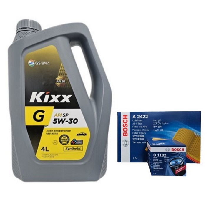 아반떼 MD 가솔린 엔진오일세트 킥스 G 5W30 4L O1182A2422