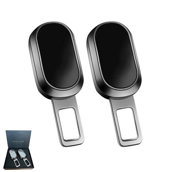 프리미엄 안전벨트 연장클립 2P 차종별 로고형, 1개, 벤츠