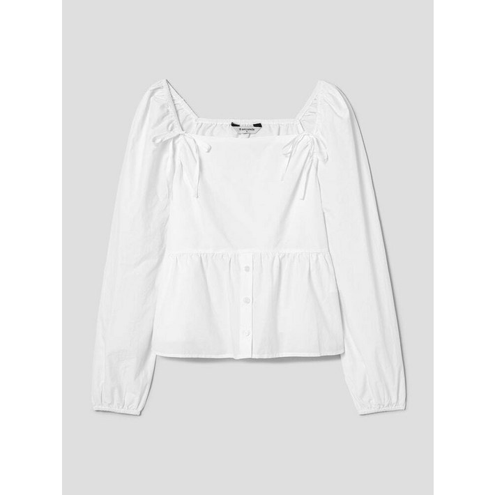 에잇세컨즈 8SECONDS 스퀘어넥 볼륨 블라우스 화이트 354364MQ71 GBU615 CNY684