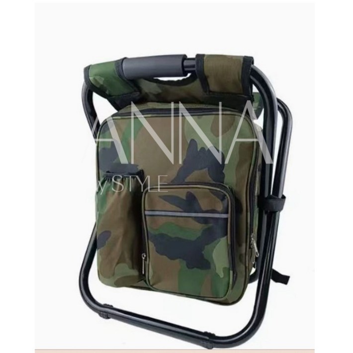 안나네 등받이형 접이식 캠핑,낚시의자 스틸프레임 대용량가방형 150KG 하중