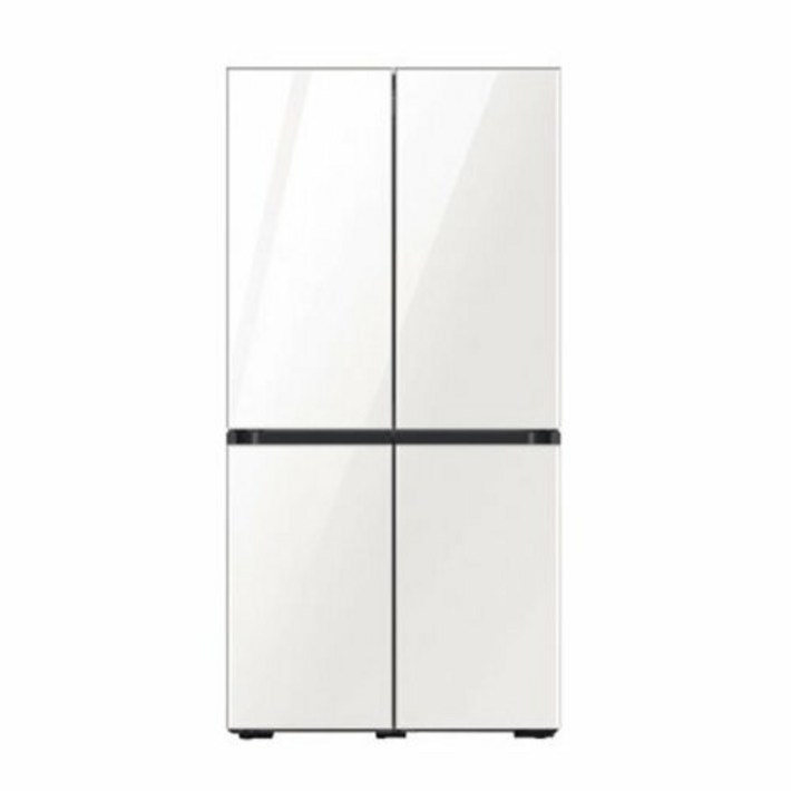 삼성 비스포크 냉장고 4도어 키친핏 RF60B91U2AP (615L 글램화이트), 단품없음