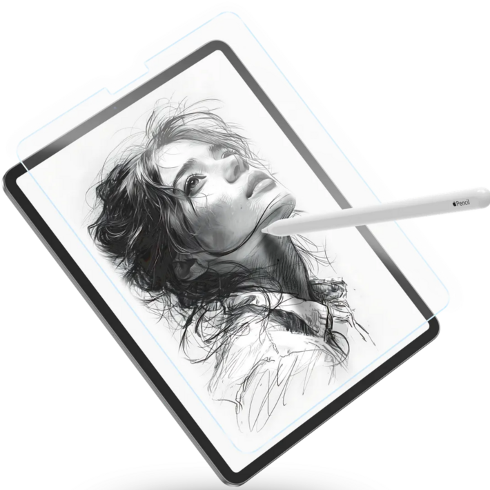 필름스테이션 태블릿 종이질감필름 액정보호필름 2매, 투명