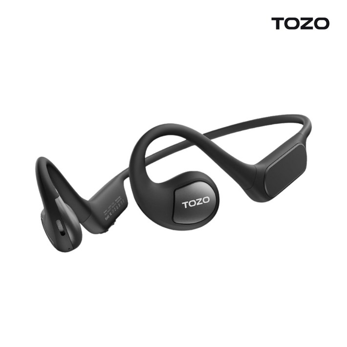 미국 TOZO 오픈리얼 오픈형 블루투스 이어폰 완벽방수 귀걸이형 스포츠 무선 골전도 대체, 단일상품