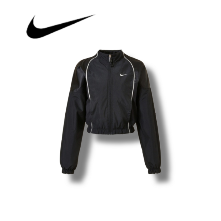 나이키 트랙 자켓 여성 우븐 크롭 재킷 바람막이 스포티 래글런 아우터 발수 나일론 점퍼 클래식웨어