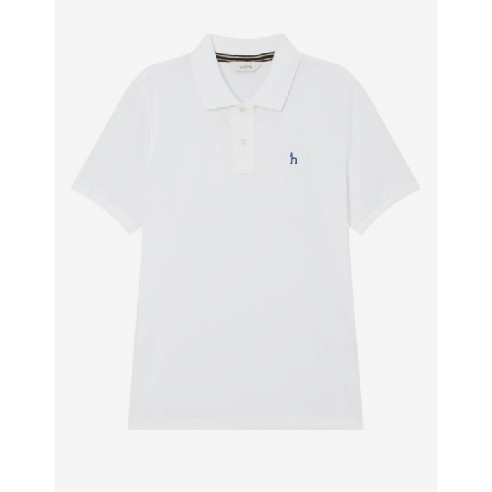 헤지스 여성용 아이코닉 피케 카라 티셔츠 HSTS4BC32WT