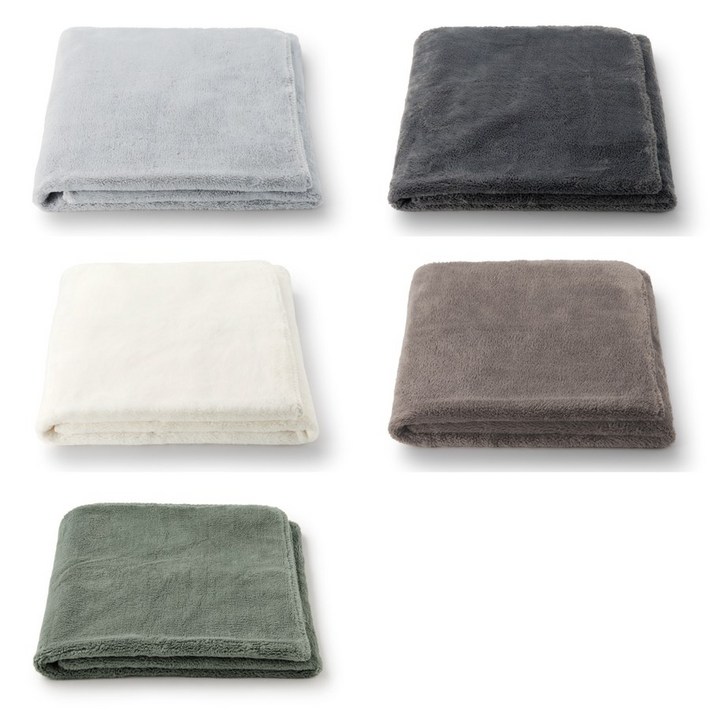 무인양품 다용도 버튼형 마이크로 화이버 담요