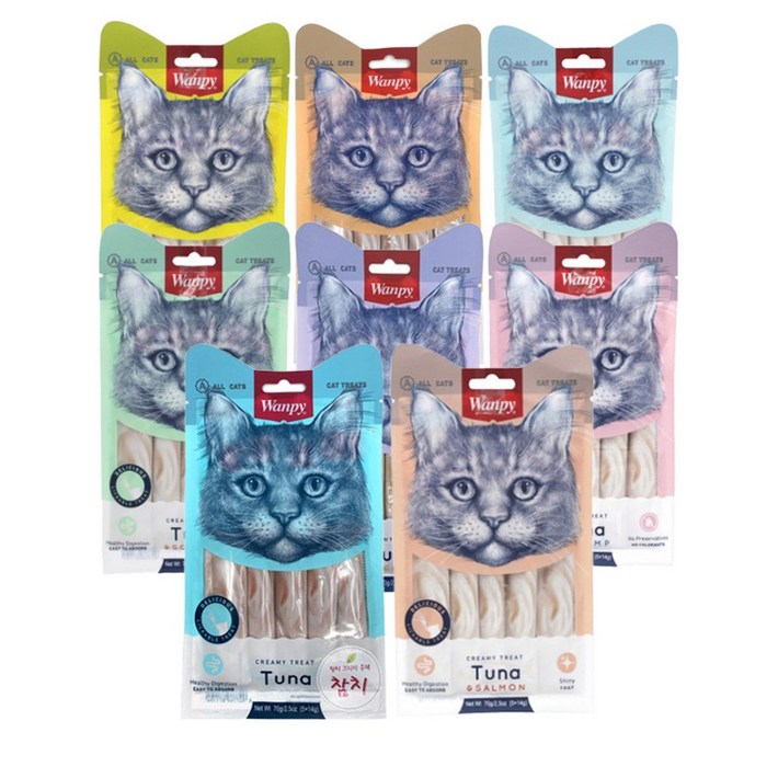 완피 크리미 퓨레 14g x 5P 고양이 짜먹는 츄르 간식