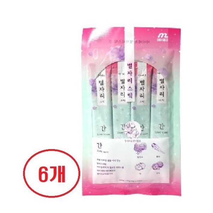 마이베프 별자리스틱 간식 간건강 츄르 4p 6팩 총24개