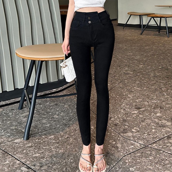 대박난박양 허리 언발 스판 스키니진세일