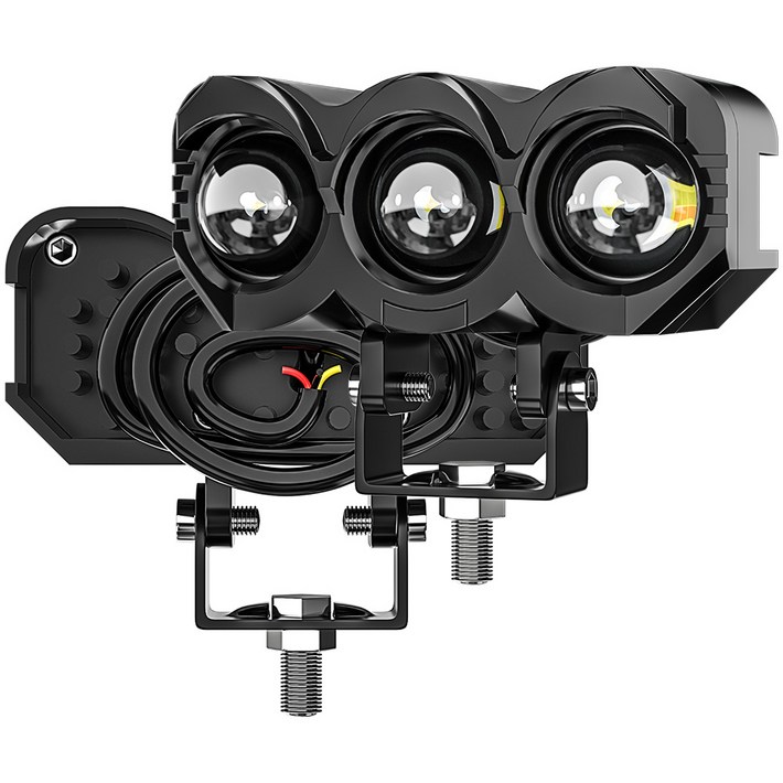 로푸 LED 4모드 오토바이 3D LED 전조등 오프로드 조명 차폭등, D5A, 1세트 로푸 LED 4모드 오토바이 3D LED 전조등 오프로드 조명 차폭등, D5A, 1세트