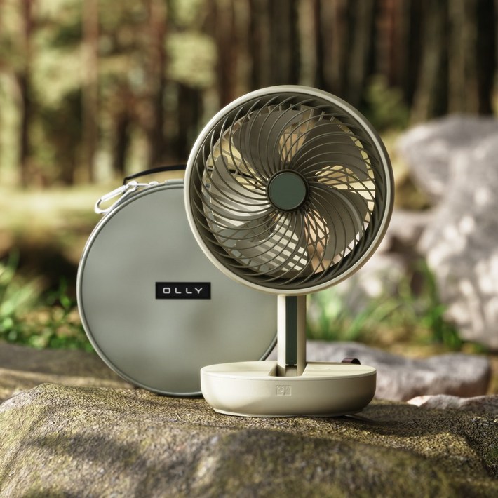올리 접이식 캠핑용 탁상 선풍기  전용파우치