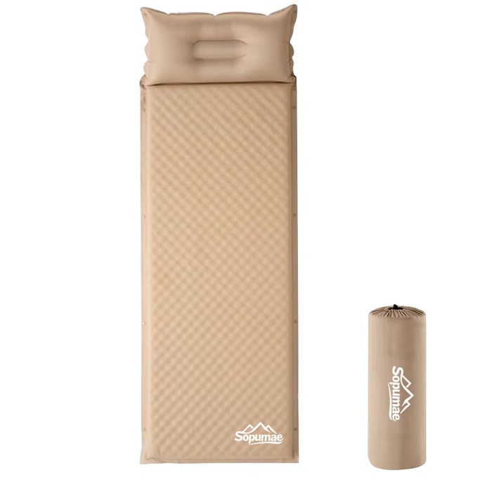 소품애 자동충전 에어매트 휴대용 캠핑침대