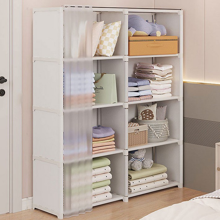 루시비아 다용도 조립식 방진 수납장 수납선반 옷장
