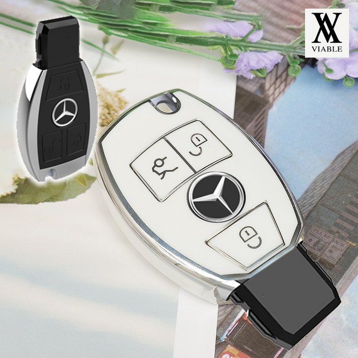 바이어블 벤츠 차량용 TPU 풀커버 키케이스 키홀더 키커버  A B C E S 클래스 AMG
