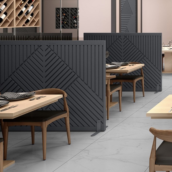 텍미홈 오블리크 파티션 2P 더블 인테리어 공간분리가벽, 2. 2P 포레스트나이트