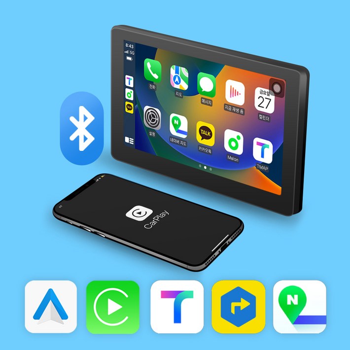 모비디안 DRIVE7 애플 무선 카플레이 안드로이드오토 차량용모니터 7인치