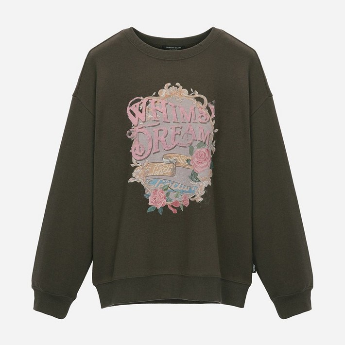 써스데이아일랜드 여성원포인트 플라워 스웻셔츠T256MST132 DGJ619 QKM582