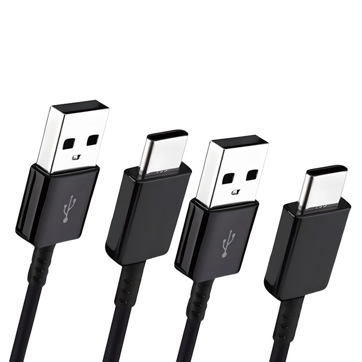 11 삼성 정품 C타입 고속 충전케이블, 데이터 통신케이블, 블랙, 화이트 1.5m, 1m