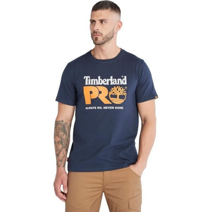 팀버랜드 PRO 코어 가슴 로고 반팔 티셔츠