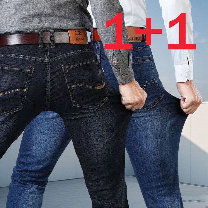 녕동 11 남성 여름 얇은 데님팬츠 빅사이즈 캐주얼 편안한 청바지 작업팬츠