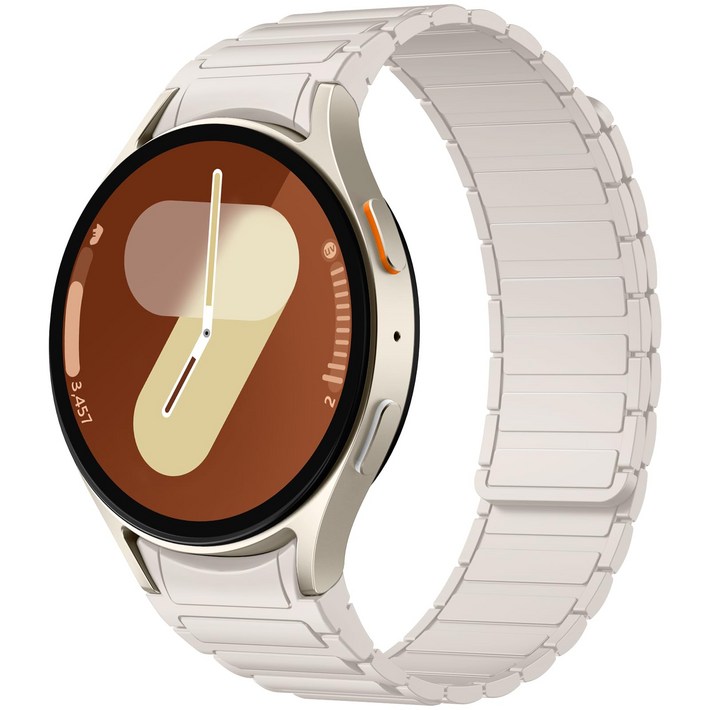 갤럭시워치766클래식55프로44클래식 호환 자석형 실리콘 마그네틱 스트랩, 스타라이트, 1개