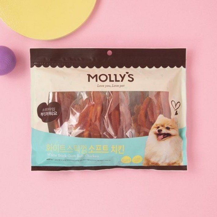 화이트 스틱껌 소프트치킨 400g 몰리스 화이트 스틱껌 소프트치킨 400g 몰리스
