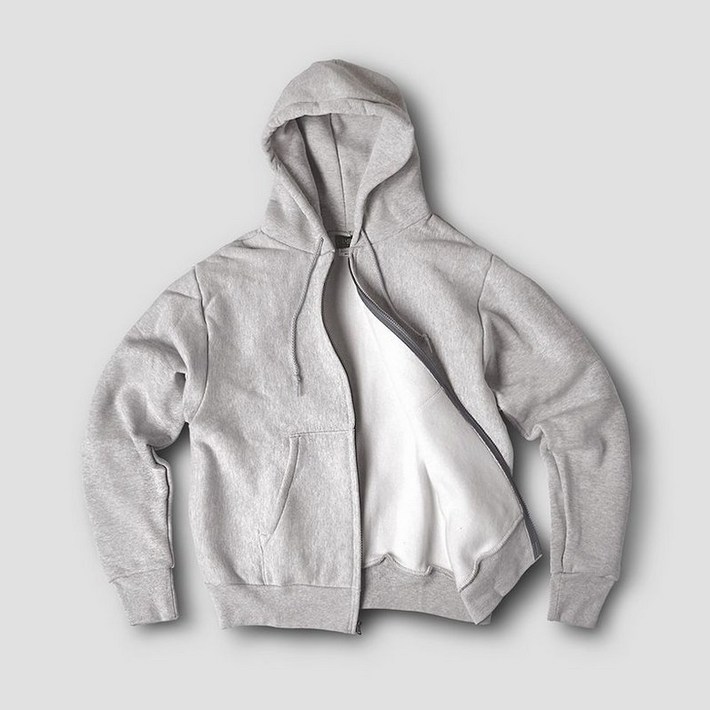 캠버 스포츠웨어 Cross Knit Zipper Hoodie, Heather Gray캠버 지퍼 후디, 헤더그레이