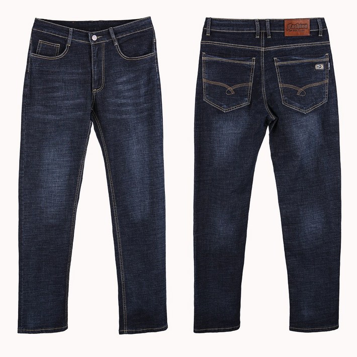 남성용 봄 여름 청바지 2장 스탠다드핏 데님 액션 매직스판 스트레이트 일자핏