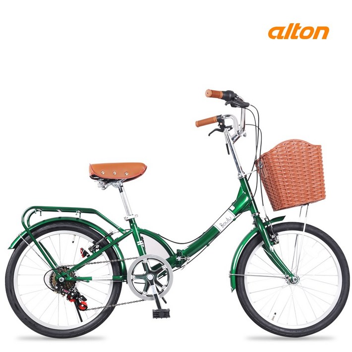 알톤 보뚜F 접이식 미니벨로 자전거 선물, 150cm, 보뚜F - 그린+조립+셋팅출고