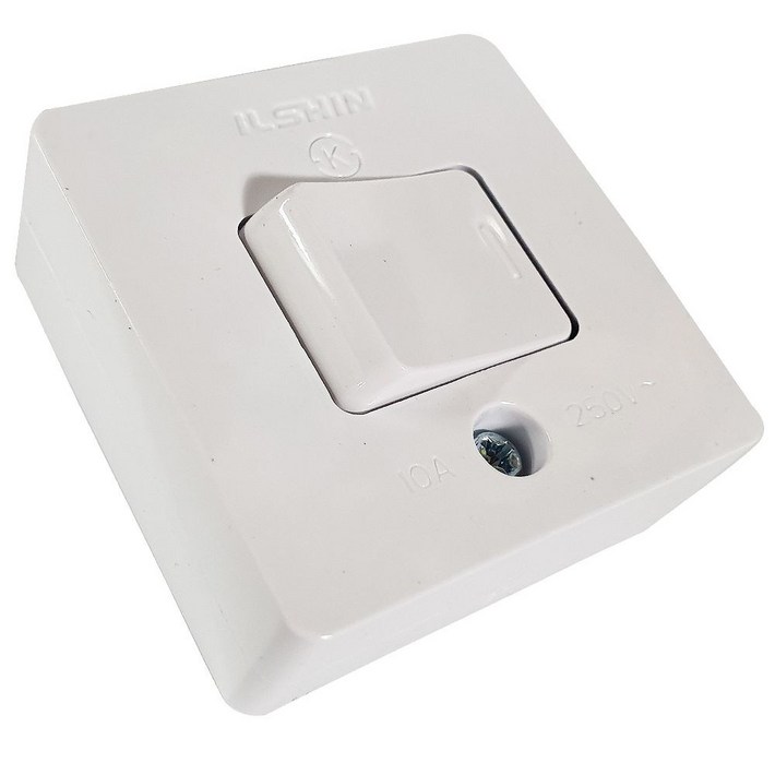 일신전기 노출 사각 스위치 10A 250V