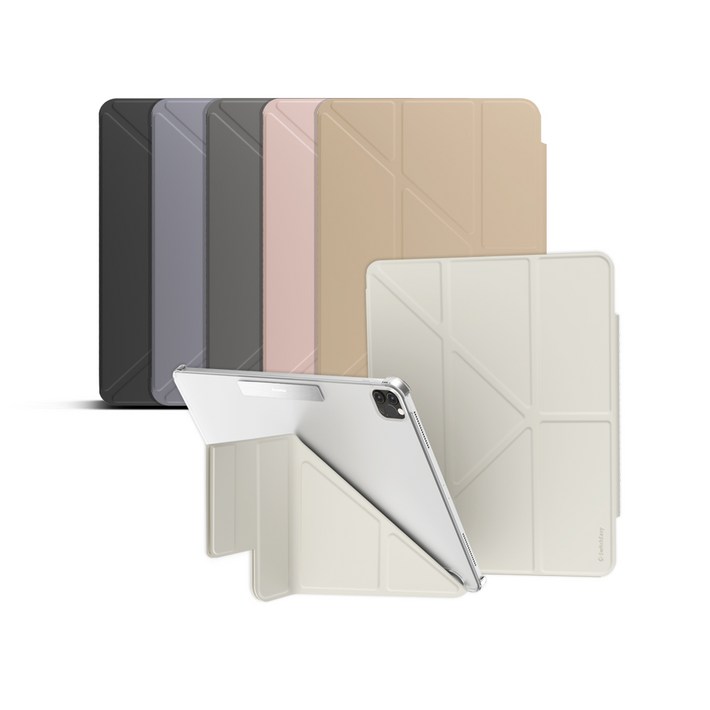 스위치이지 아이패드 에어6 에어5 에어4 프로7 프로6 프로5 오리가미 누드 커버 폴리오 케이스, 베이지 SPD212037BI23