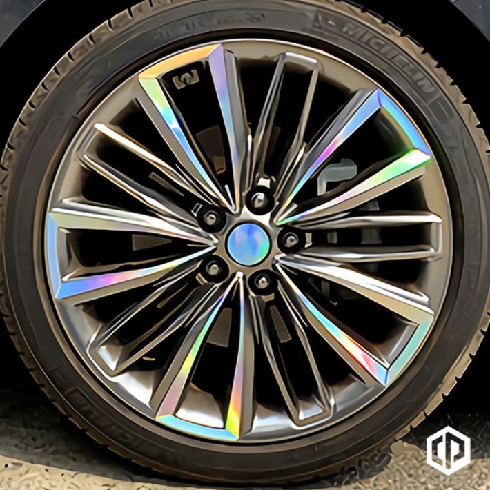 그랜져 HG 그렌져 IG 더뉴 그랜저 휠 홀로그램 스티커 17인치 18인치 19인치 하이브리드 데칼 스티커