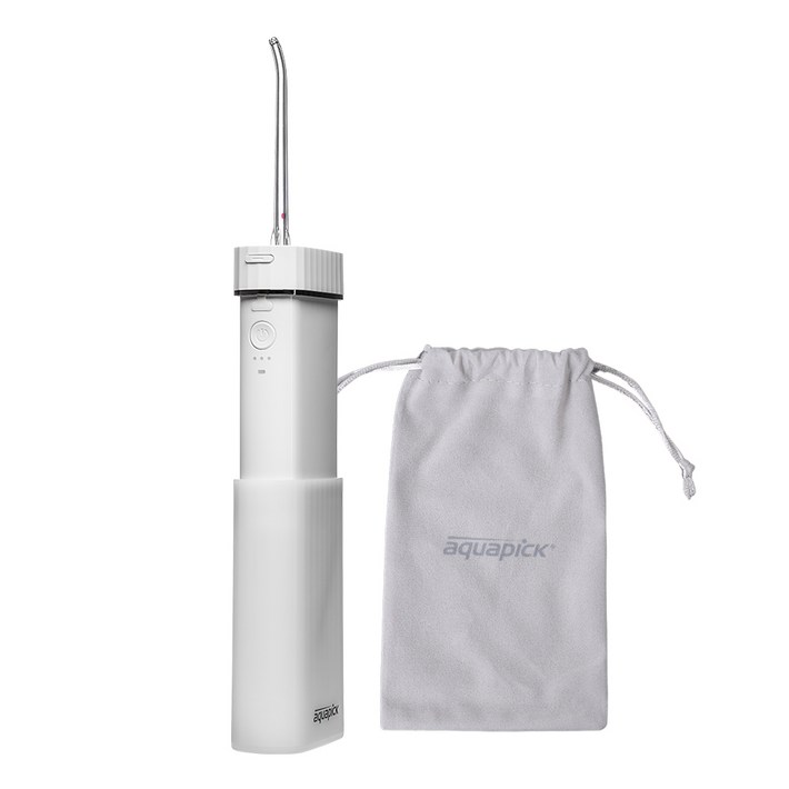 아쿠아픽 코드리스 구강세정기, AQ208, 화이트