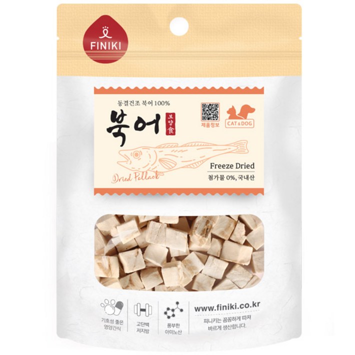 피니키 강아지&고양이 겸용 동결건조 간식 (첨가물제로, 국내산 100%)