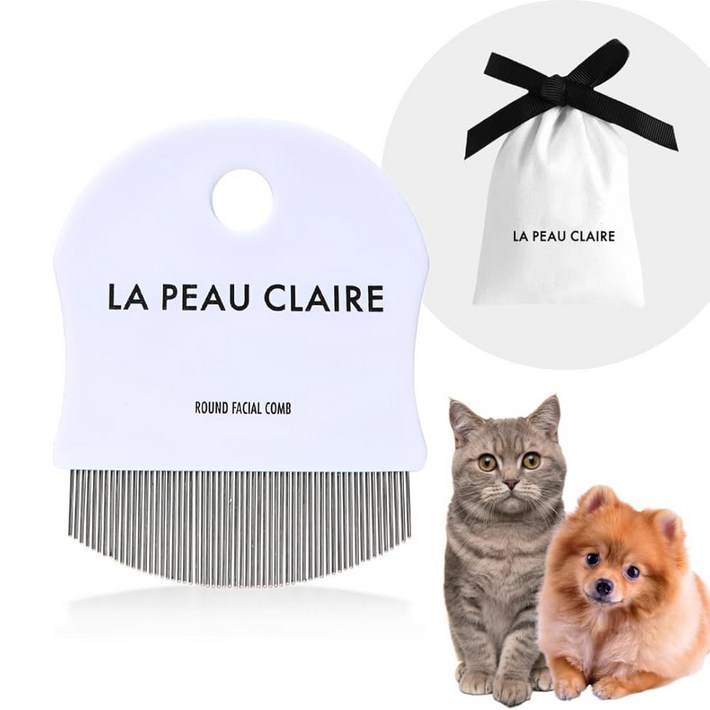 라 포 클레어 개 눈 빗 눈물 얼룩 제거기 곡선 그루밍 i e s 작은 개를 위한 고양이 강아지 스테인리스 스틸 애완동물 용품 i