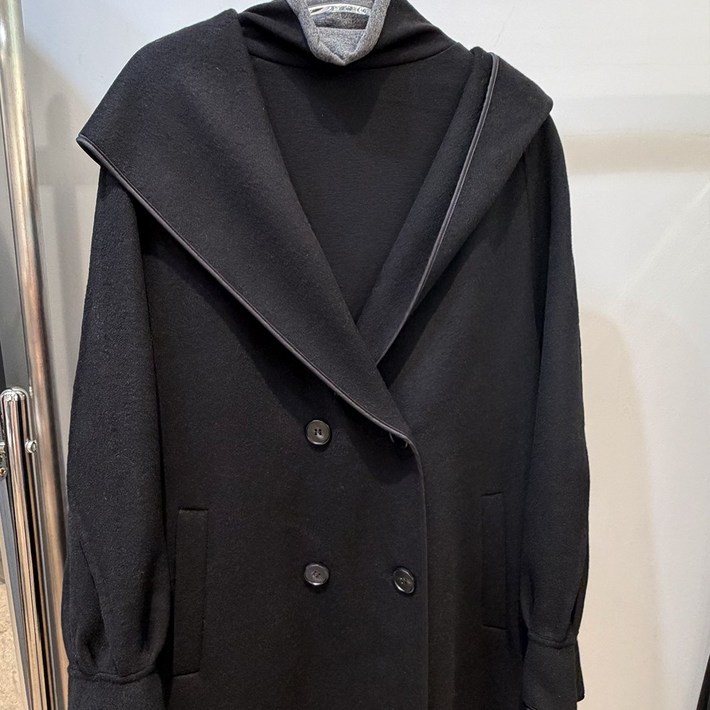 울100 러블리 후드 롱코트
