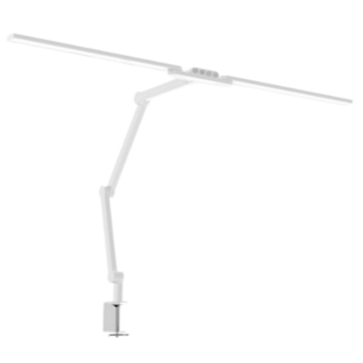 디디로라 24W LED 리얼 와이드 95cm 다관절 스탠드 클램프화이트, 화이트