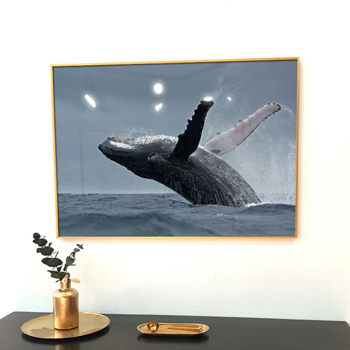 앙리아트 아이방 그림 바다의 생명 고래 북유럽 인테리어 액자