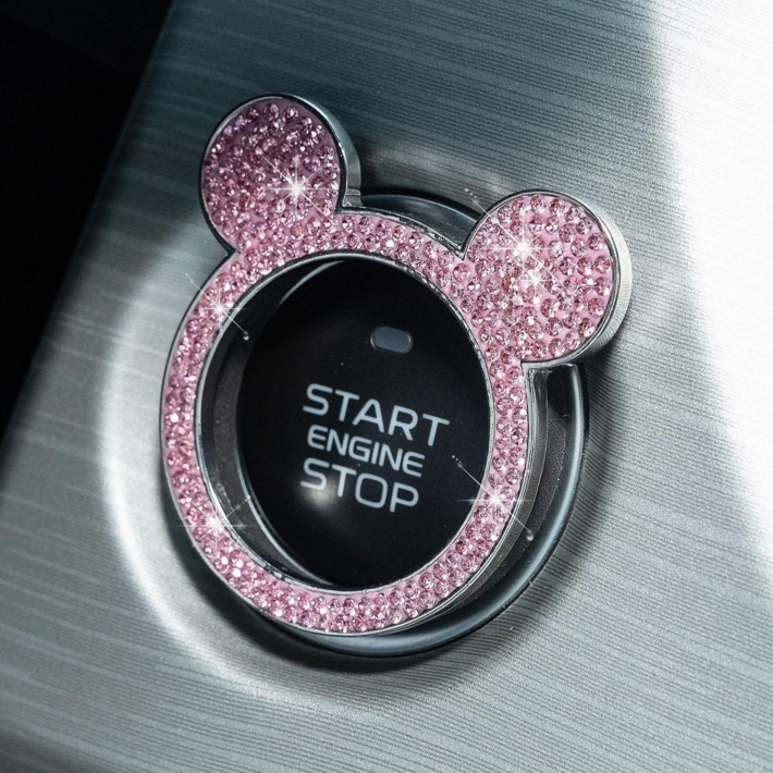 아망디에 귀여운 차량용 시동버튼 커버 점화버튼 장식 커버