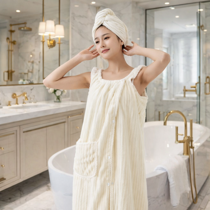 원여사 여성 목욕가운 골프