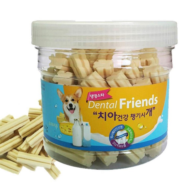 강아지 치석제거껌 입냄새 덴탈케어 양치껌 덴티스츄 개껌 애견